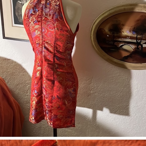 Mini Cheongsam Asian Dress - Picture 2 of 3